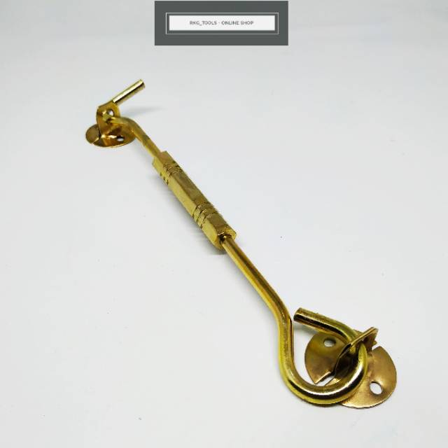 Hak Angin Segi Kuning Cantolan Penahan Jendela 8 inch Hak Angin Segi Kuning Cantolan Penahan Jendela 8 inch