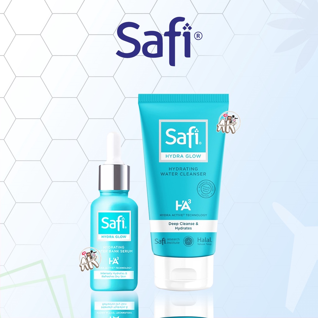 SAFI HYDRA GLOW HYDRATING WATER CLEANSER / SAFI HYDRA GLOW WATER BANK SERUM