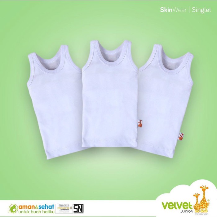 Makassar ! Singet Dalam Kaos Velvet Junior ( 3 PCS )