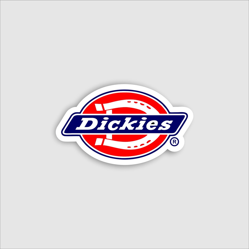 

Stiker Sticker Brand distro Logo Dickies Label Vinyl Skate surf Band Grafiti pop art Case Phone Tumblr Laptop Casing Striping Aesthetic Band Hype Dinding Waterproof Clothing Murah