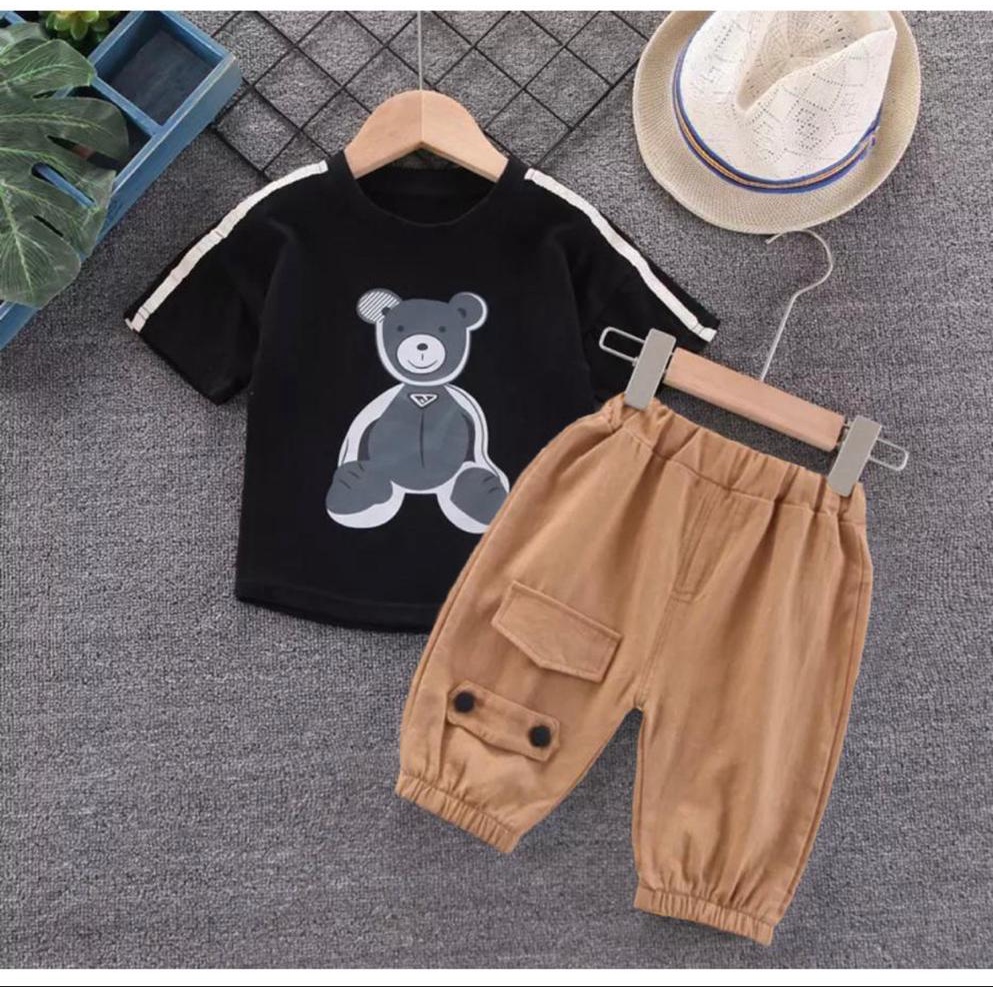 COD/SETELAN ANAK TERBARU/SETELAN TEDDY PILIH WARNA