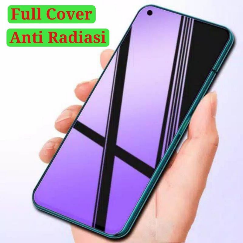 Tempered Glass Anti Gores Temperglass Tg Kaca Blue Full Screen Anti Radiasi Realme C1 C2 C3 C11 C12 C15 7i C17 C20 C21 C21y C30 C31 C35