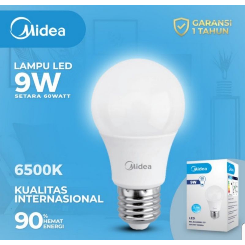 Lampu led bulb midea 100% ori kualitas international