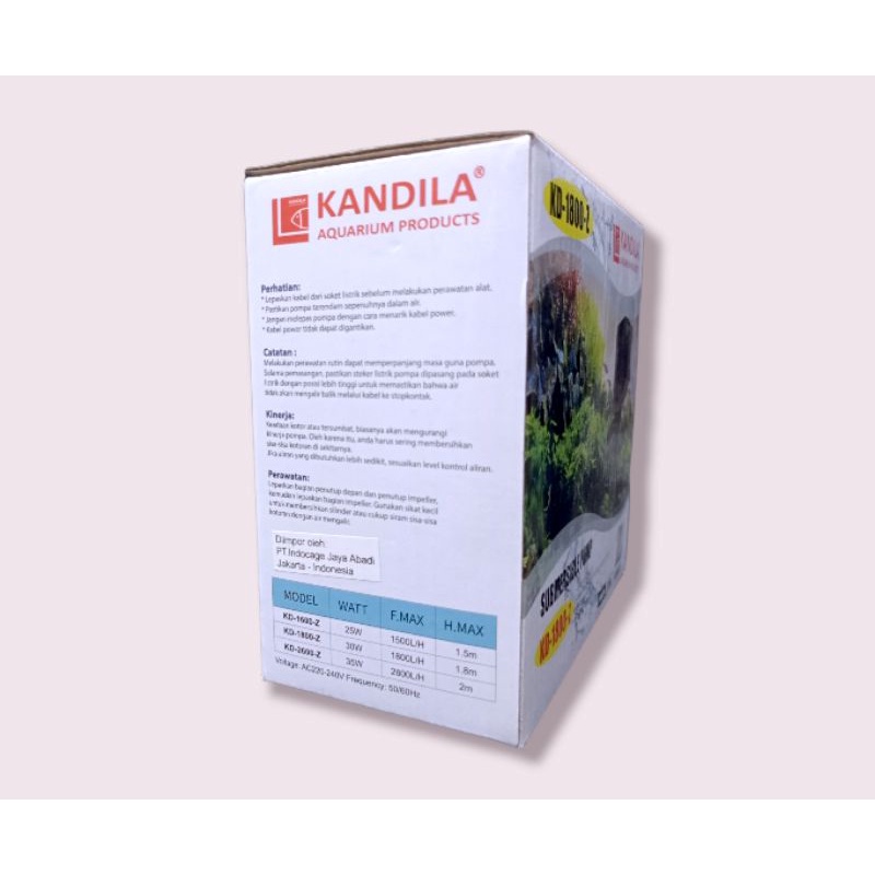 Pompa Aquarium Kandila KD 1800Z