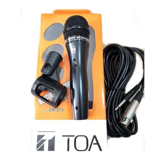 Microphone Kabel TOA ZM-270 - Hitam