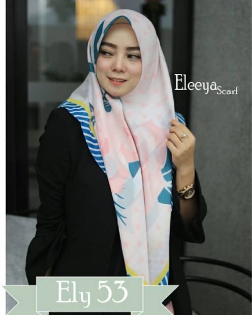 HIJAB SEGIEMPAT MOTIF PRINTING II Eleeya Scarf ELY 53