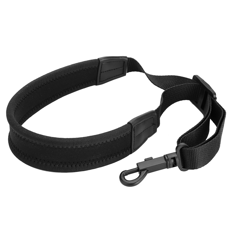 Strap Leher Adjustable Dengan Kait Snap Warna Hitam / Kopi Untuk Saxophone