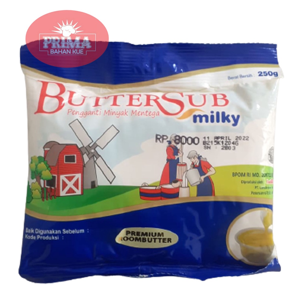 Jual BUTTER SUB MILKY 250 GR/ROOMBUTTER/BUTTER/MARGARIN Shopee Indonesia