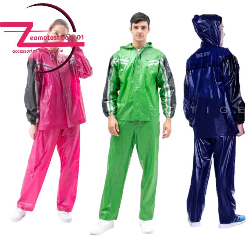 JAS HUJAN PRIA-JAS UJAN WANITA-JAS HUJAN SETELAN-TIGER HEAD JAS HUJAN SETELAN