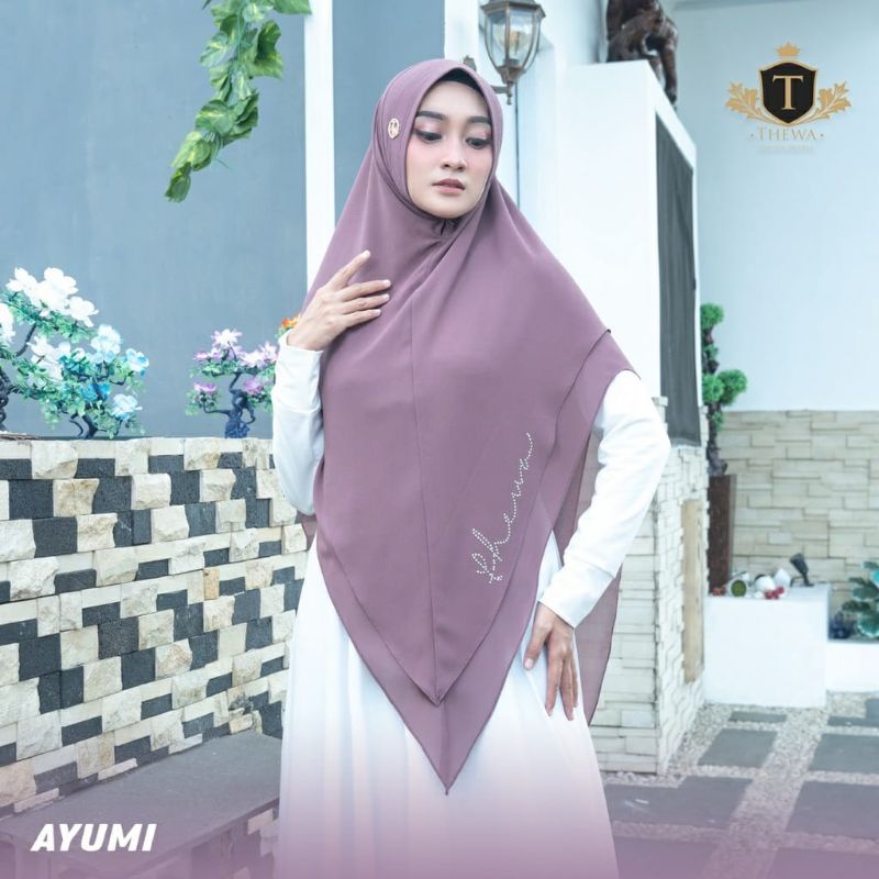 Khimar Syari Thewa "Ayumi" Polos