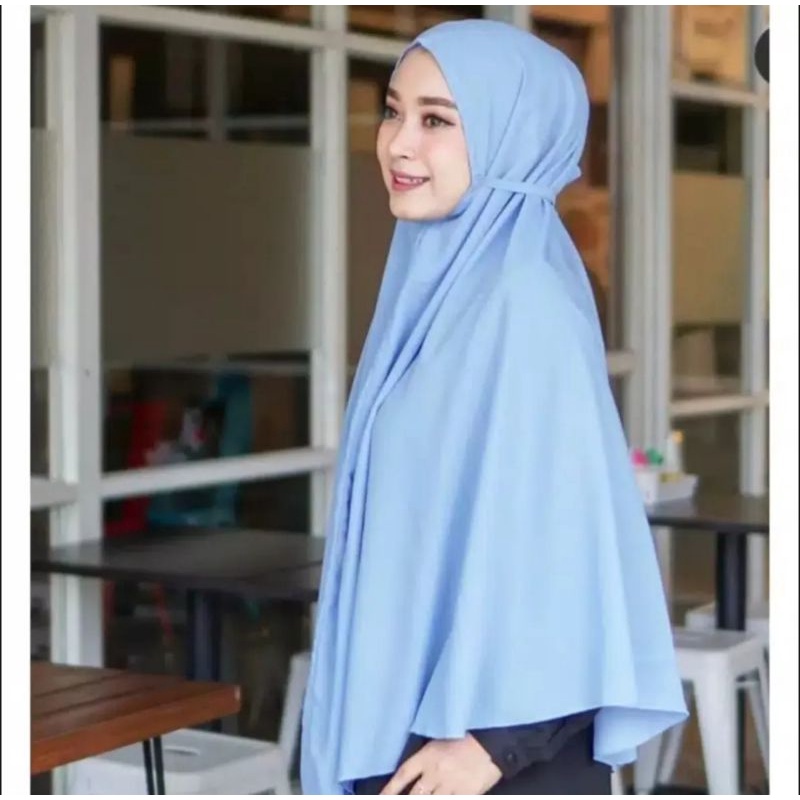 Hijab Jilbab Bergo Maryam 95x115 Tali Jumbo Syar'i Diamond Murah