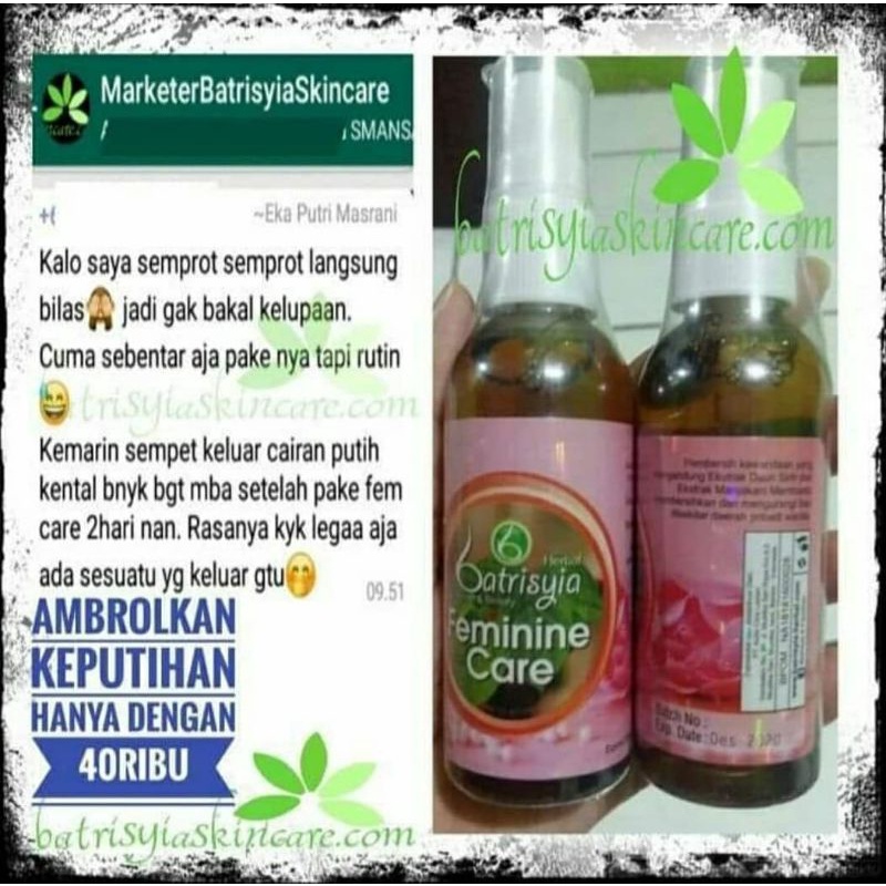 Penghilang keputihan ampuh! obat keputihan gatal penghilang bau kewanitaan miss v/ feminim care