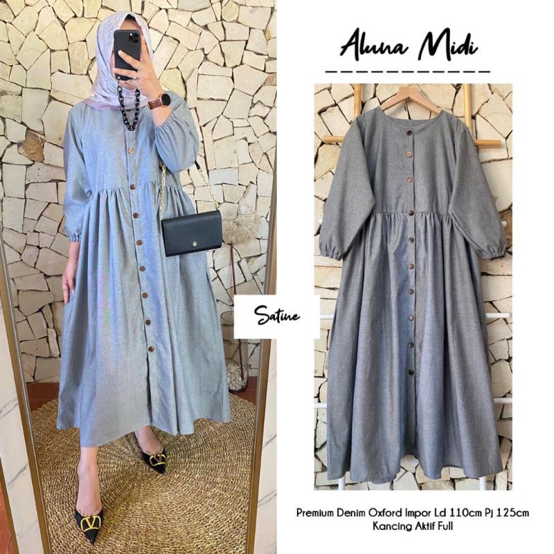 ALUNA MIDI DRESS