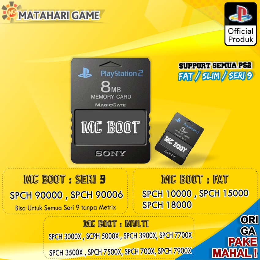 MC BOOTING PS2 - Support All SERI 9 Series Playstation 2