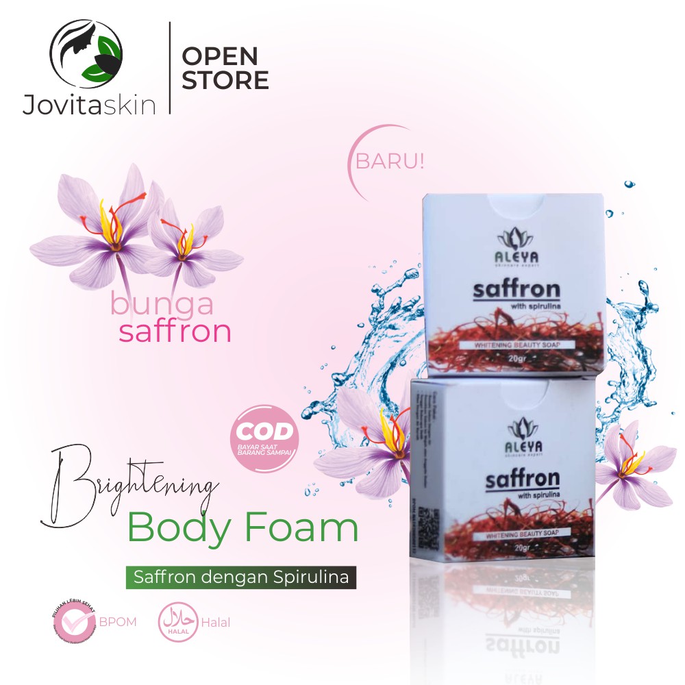 SABUN SAFFRON PEMUTIH WAJAH PRIA  PEMUTIH WAJAH PERMANEN BPOM PEMUTIH WAJAH GLOWING  PERMANEN