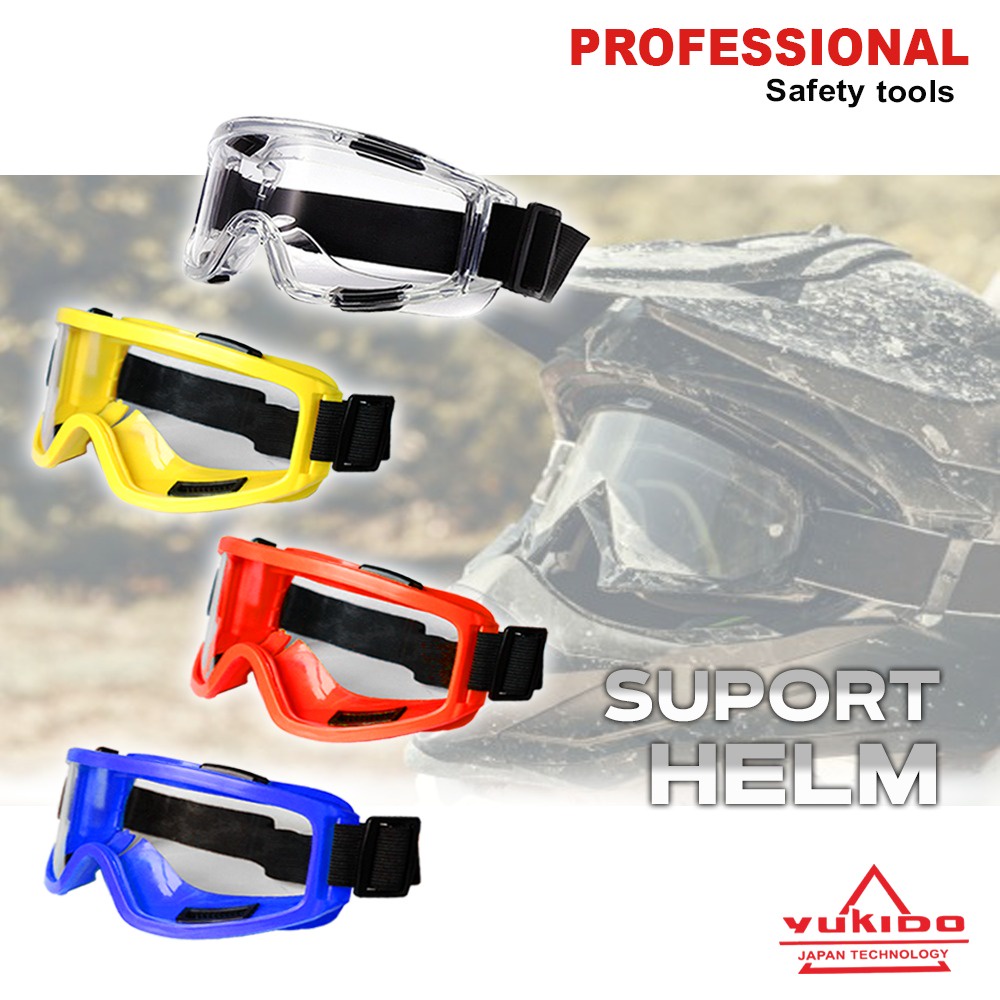 TERMURAH !!! Kacamata Goggles Ski Tactical Helm Motor Pelindung Mata Lensa Wide UV Cross Trail Downhill Airsoft KACAMATA MOTOCROSS SAFETY