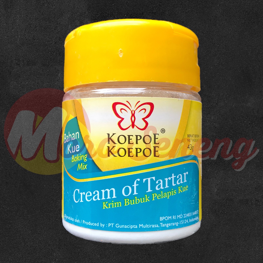 

Cream of Tartar Koepoe Kupu 43 gram