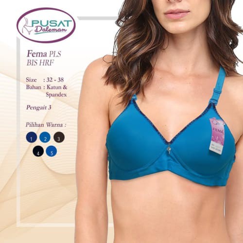 GROSIR BH BRA FEMA 9231 POLOS TANPA KAWAT BAN MERK Murah