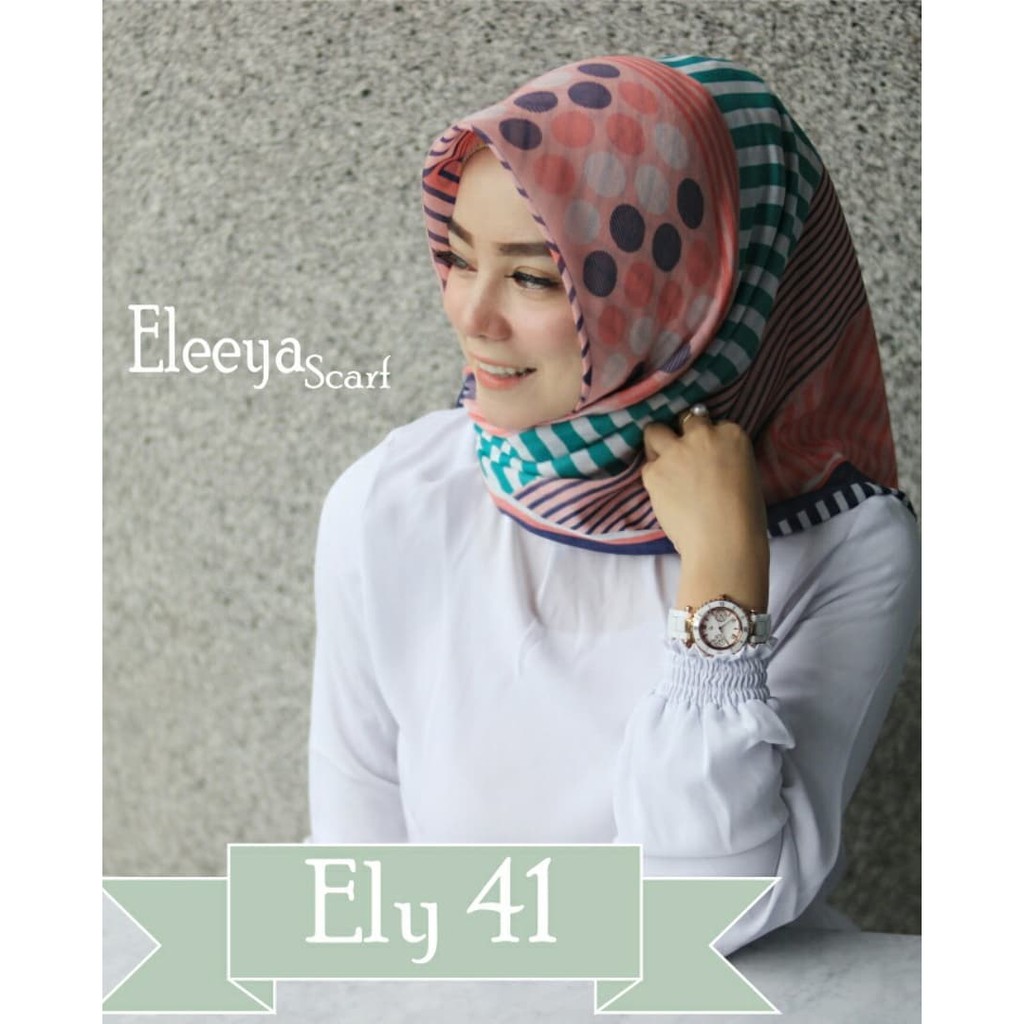 HIJAB SEGIEMPAT MOTIF ELY 41 II Eleeyascarf