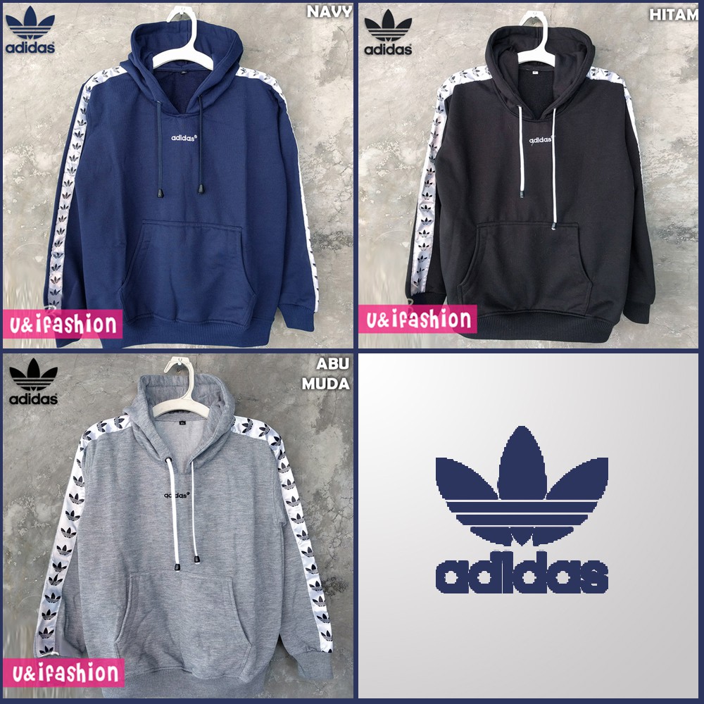 hoodie adidas putih