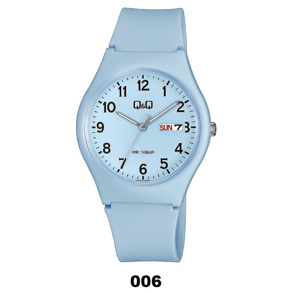 Q&amp;Q QQ QNQ Daydate Display A212 A212J 004Y - 012Y Analog Original Watch Jam Tangan Unisex