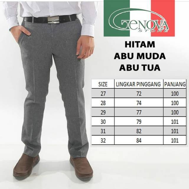 Bayar Cod Celana Panjang Formal Kerja Slimfit Bahan Semi