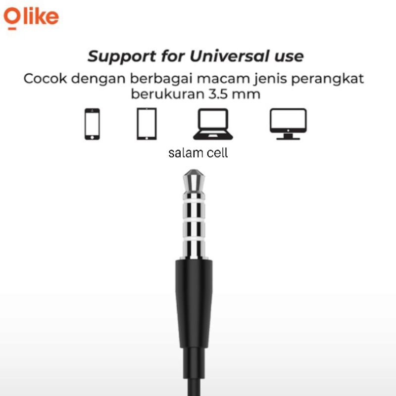 Headset Olike E10 1toples isi 30pcs Original Garansi