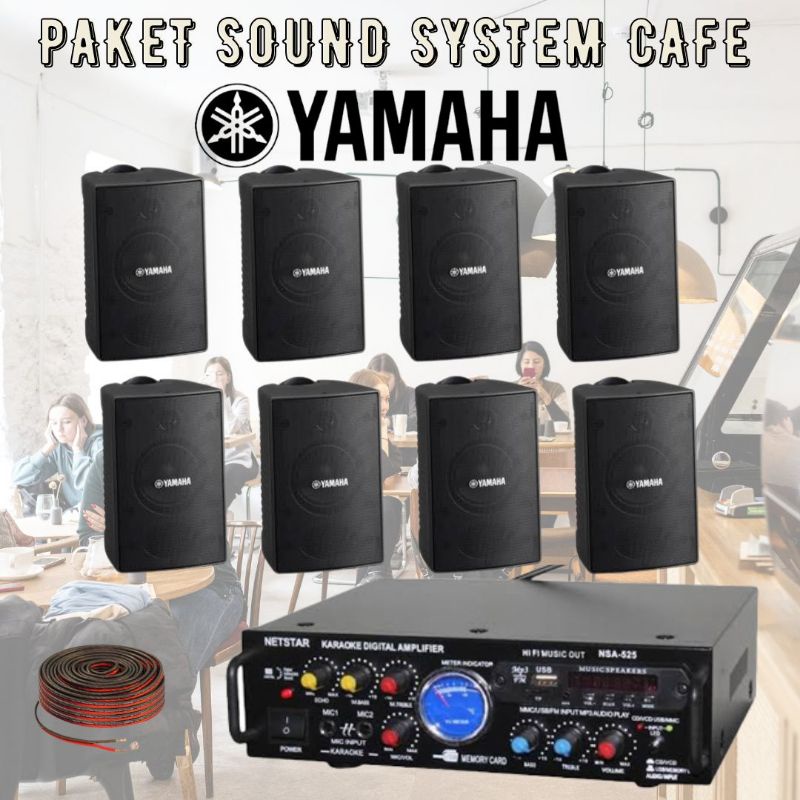Paket Sound System Cafe Yamaha Original 4 inch Paket 8unit