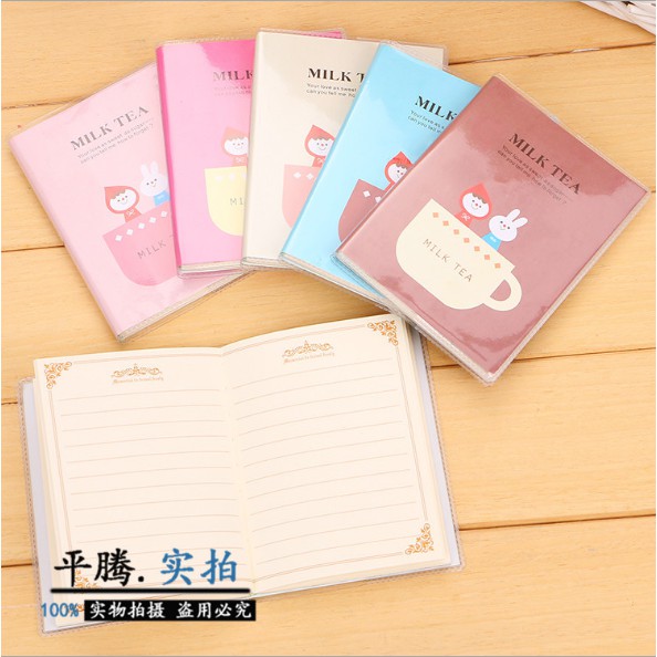 Buku Catatan Buku Kecil Memo Notes Mini Gambar Lucu Karakter MILK TEA Ready Stock IMPOR Berkualitas