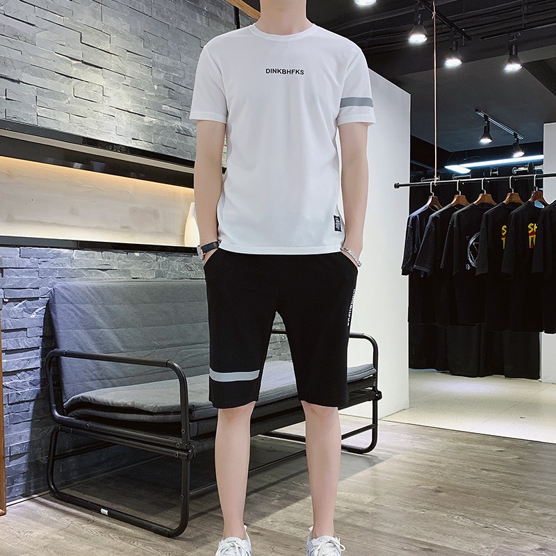 【Promosi】Kaos Pria + Celana 1set Impor deus ex machina original /Kaos Polos / kaos distro