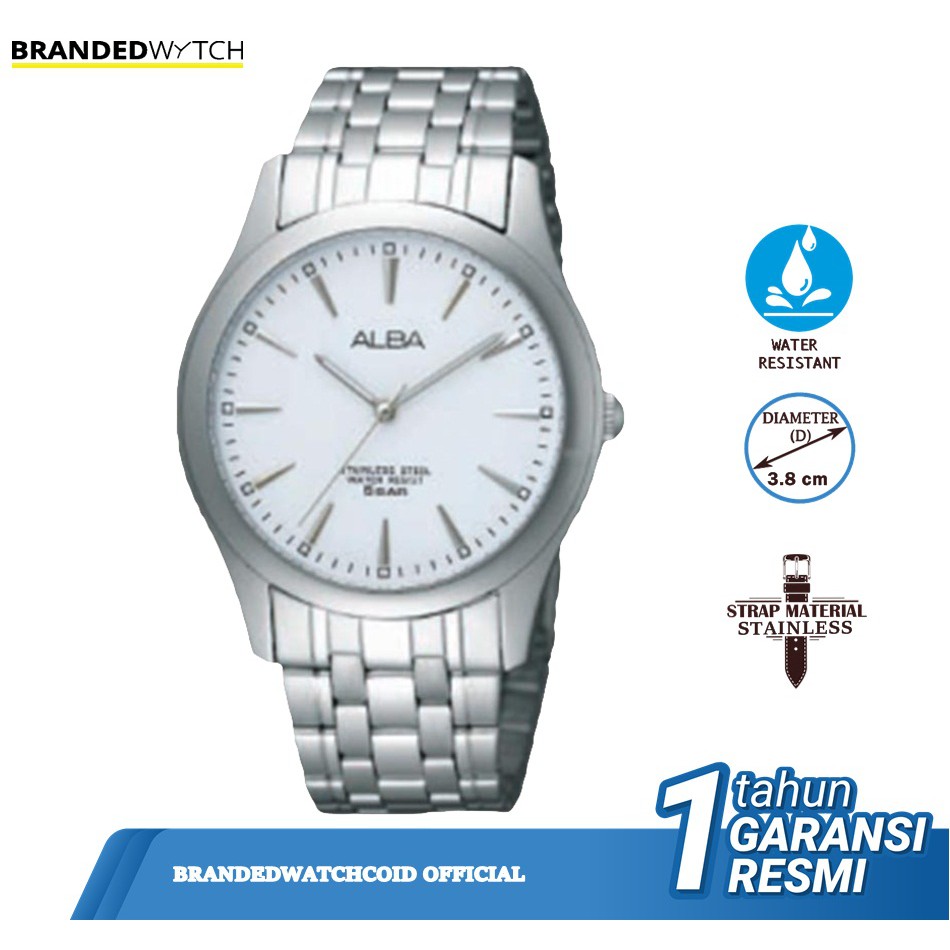 Alba ARSY17X1 Jam Tangan Pria Alba ARSY17 Original Diameter 3,8 cm