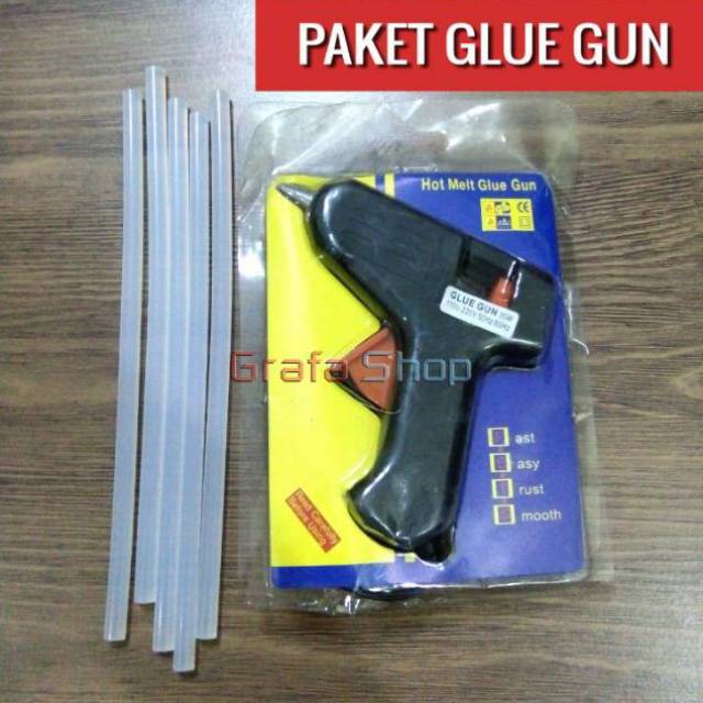 

Paket Alat Lem Tembak + isi 5 stik lem murah