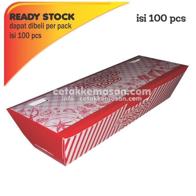 

DIJAMIN TERMURAH Dus Box Sosis Bakar ada Tutup uk 16 x 4 x 4 cm Foodgrad EXLUSIVE