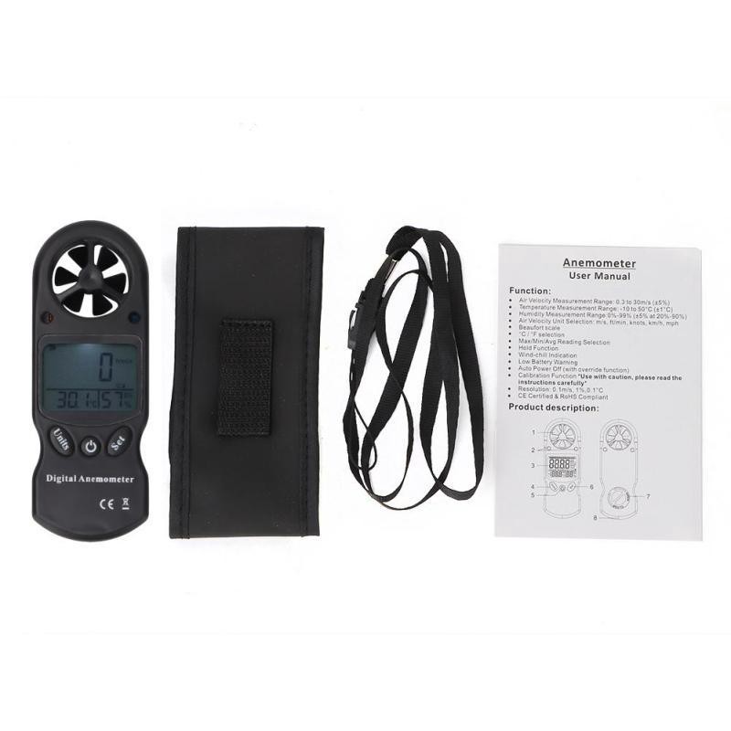 Anemometer Termometer Higrometer Digital Mini 3in1 TL300