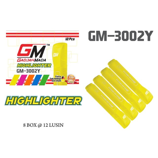 

Stabilo highlighter GM3002y kwalitas super