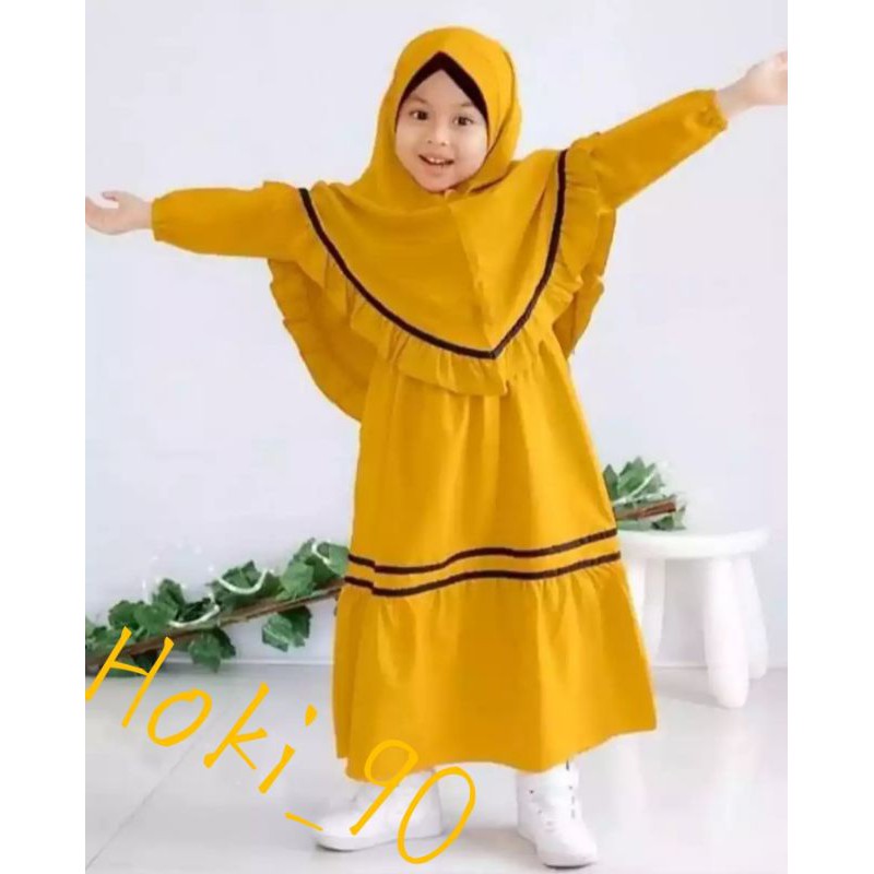 gamis syar'i anak perempuan 2 - 12 tahun