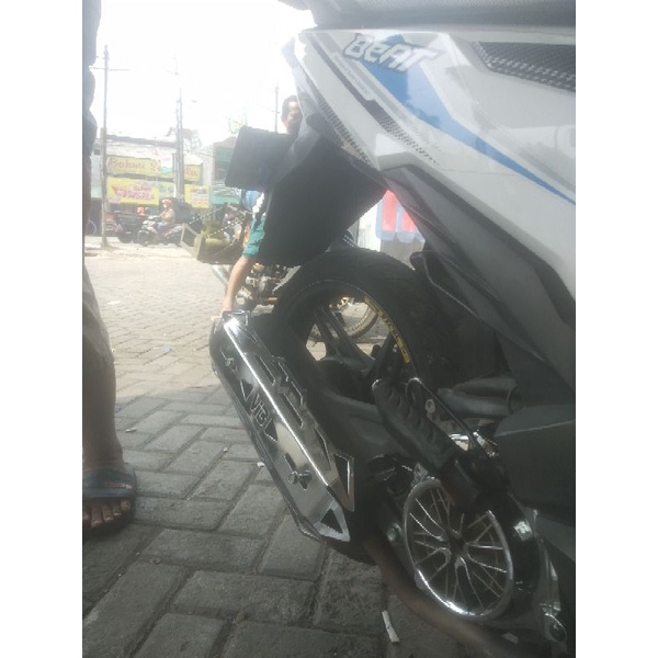 Cover Knalpot Stainless Bahan Besi Beat Scoopy Vario Nmax Lexi Xmax