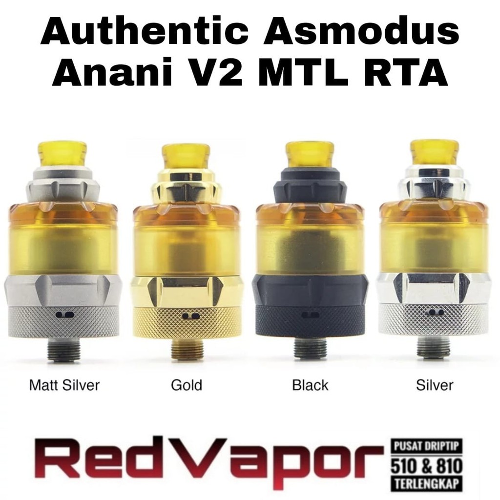 Asmodus Anani V2 MTL RTA 22mm Authentic 100%