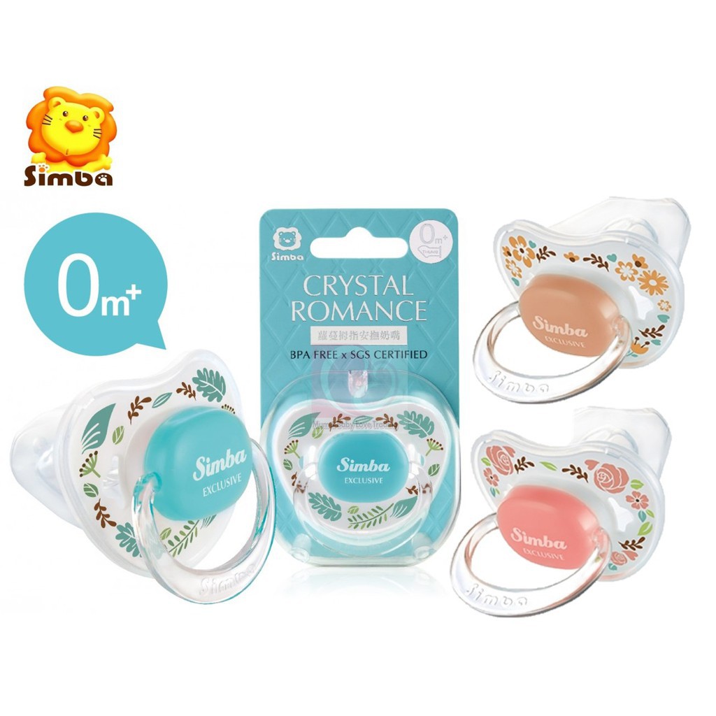 Simba - Crystal Romance Thumb Shaped Pacifier