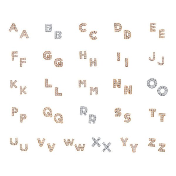 Anting Emas Mata Huruf / Alphabet / Letter 9K - SDW Gold -