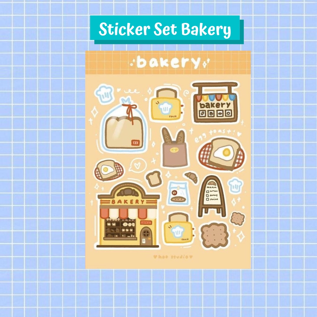 

Stiker Korea Bakery /Stiker Cute/ Sticker Cute Brown Bear/ Sticker/ Scrapbook/Stiker HP/Stiker Laptop/Stiker Buku