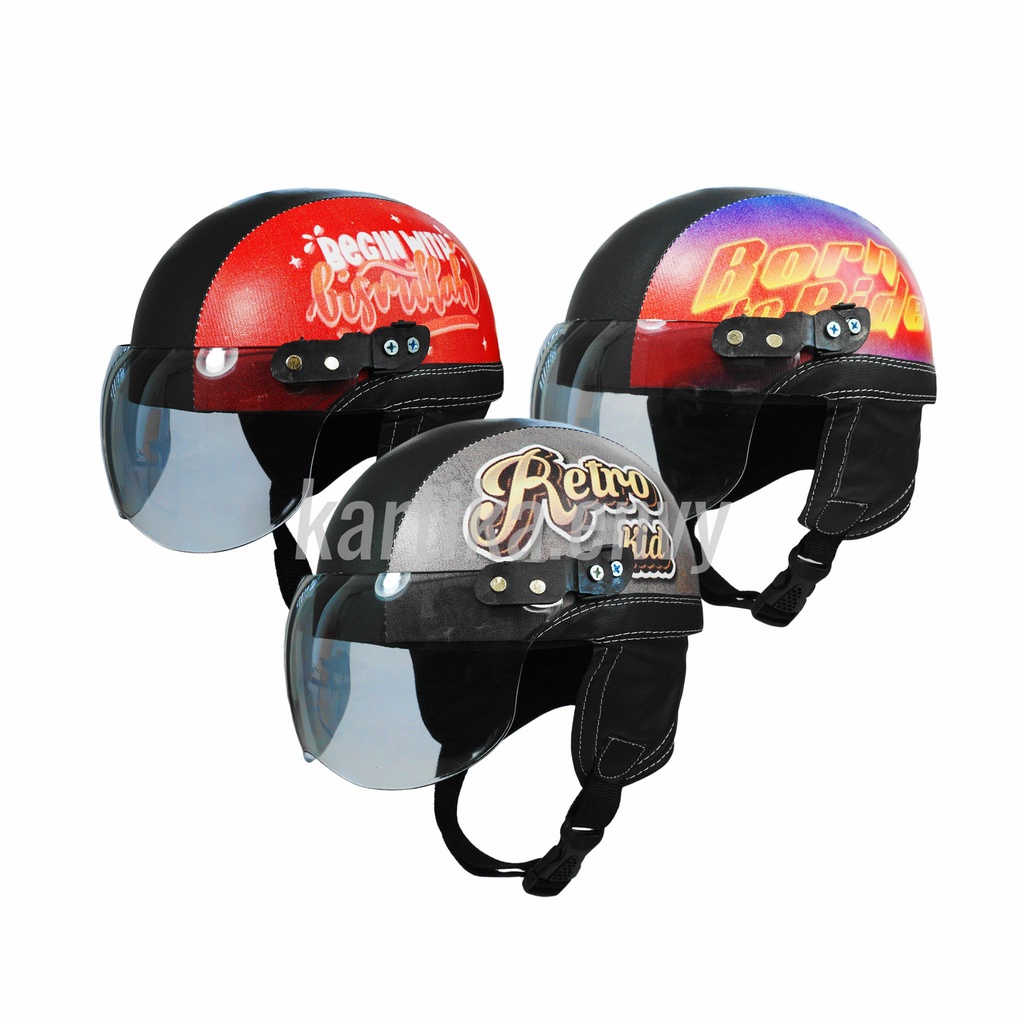 Helm Anak Balita Retro Seri Klasik