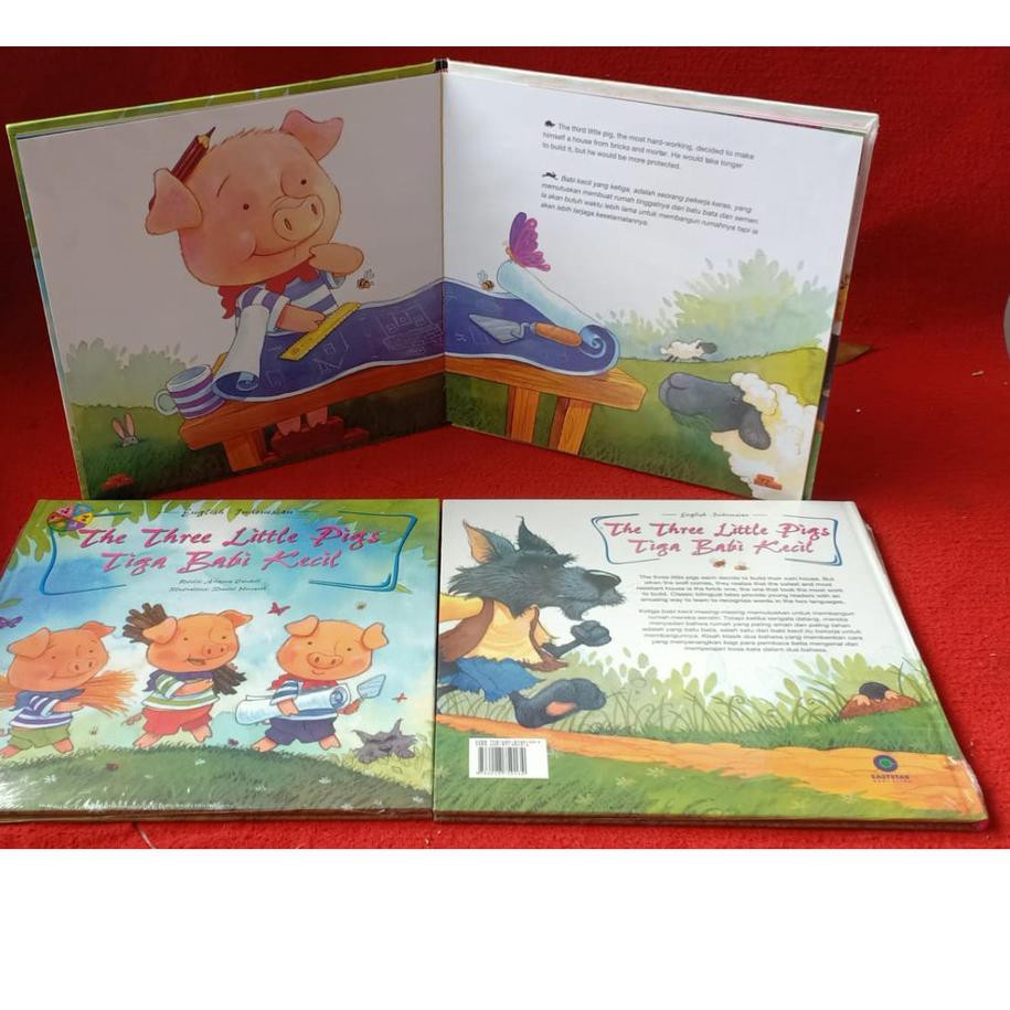 Buku Dongeng Balita Bilingual (BANYAK JUDUL)-The Three Little Pig