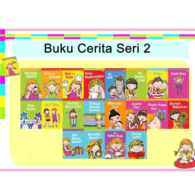GAFABACA - BUKU CERITA SERI 2 BUKU MEMBACA ANAK PAUD/TK
