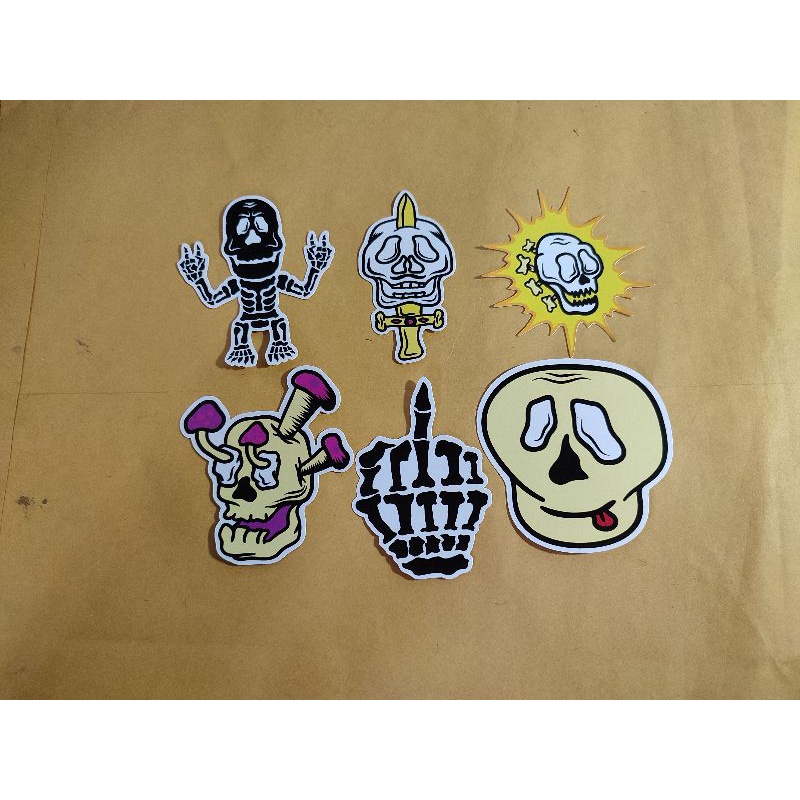 

Stiker pack tengkorak skull vinyl aestetic hmurah