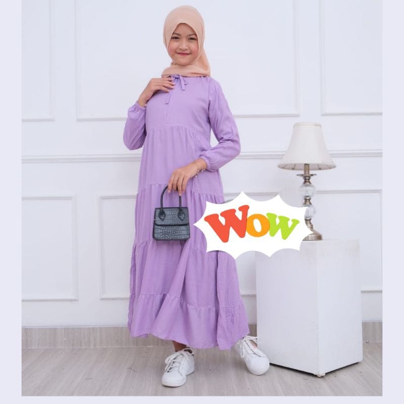 (BISA COD) Rachel Midi Dress Anak 12-15 th Bahan Katun Rayon Size M L XL Baju Muslimah Wanita Long Dress Maxi Kekinian Midi Dress Import Terbaru 2021 Original Baju Muslim Gamis Remaja Ootd Hijabares Selebgram Baju Dress Termurah