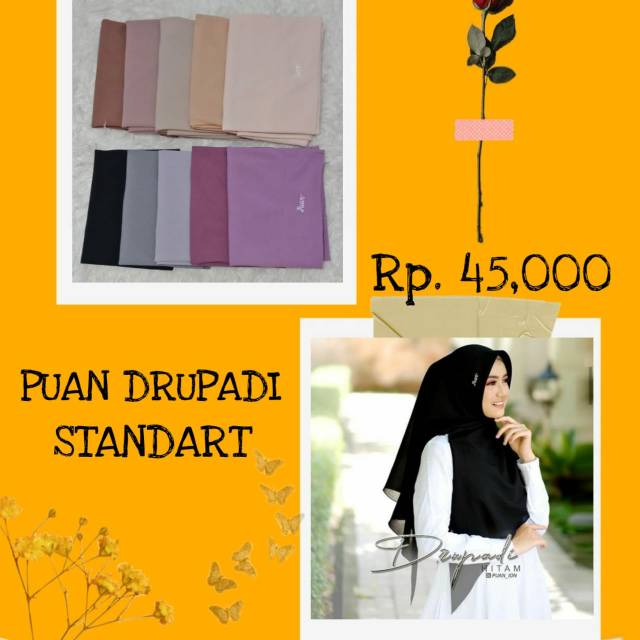 Jilbab segiempat instan puan drupadi