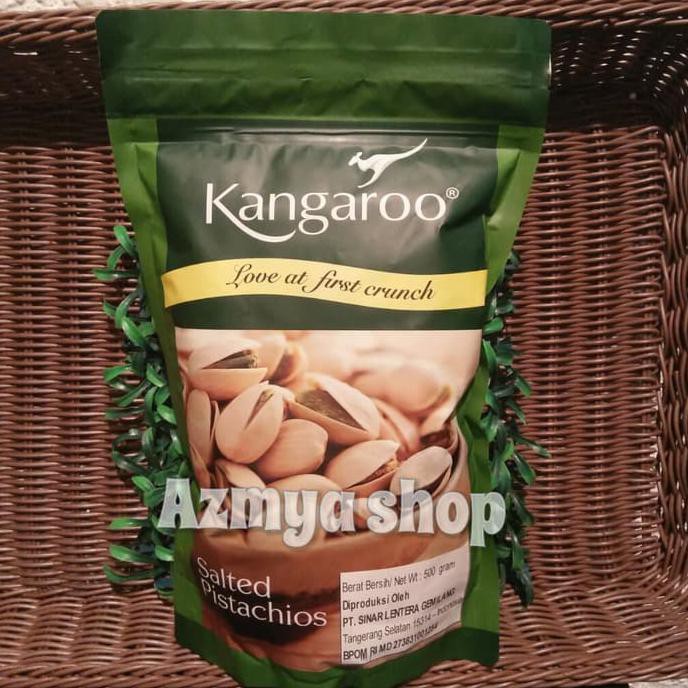 

Kangaroo Saltet Pistachios-Kacang Pistachio Asin 500Gr Titanium.Store1
