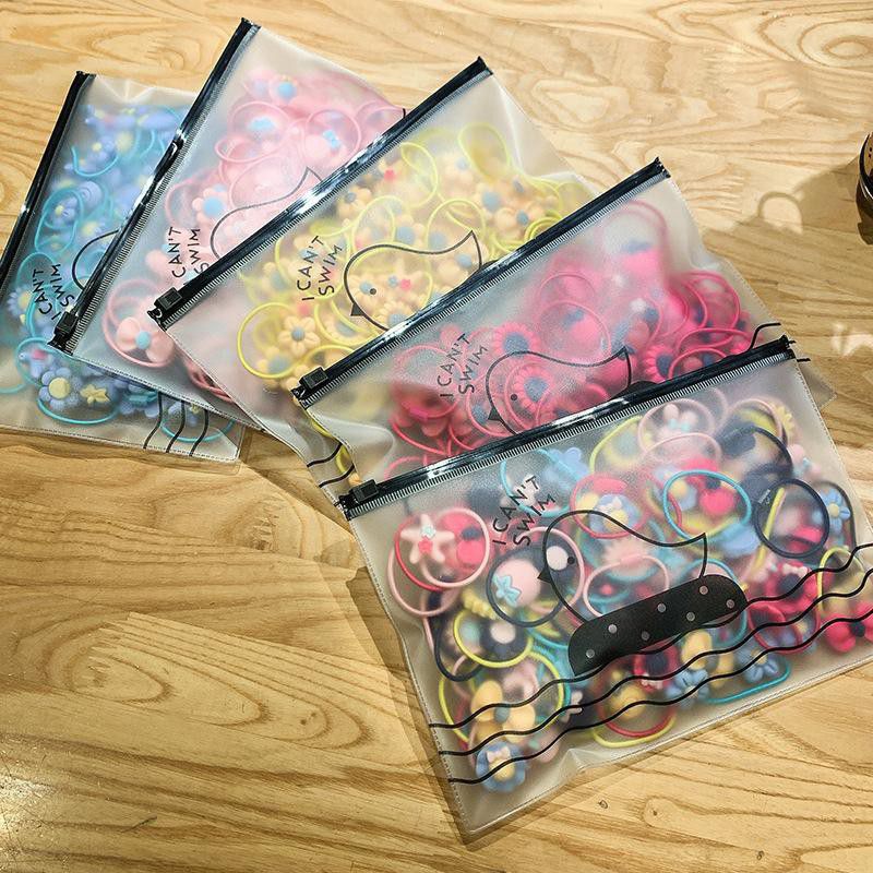 20 Pcs Set Ikat Rambut bahan karet Warna-Warni Gaya Korea untuk Anak Perempuan