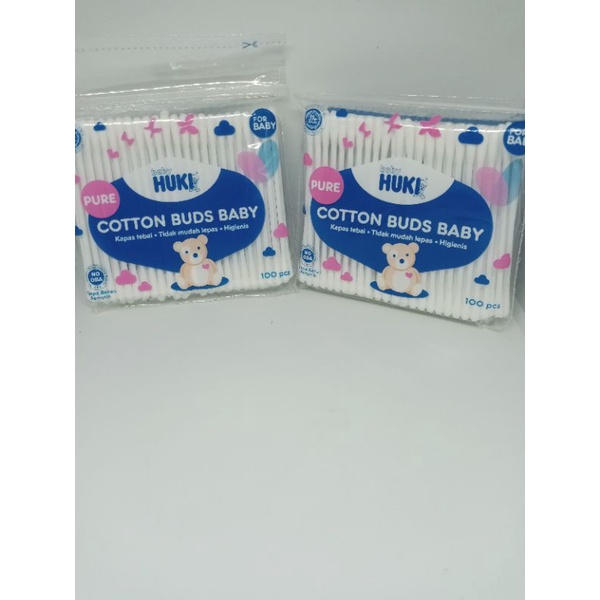 COTTON BUDS HUKI BABY @100 PCS - ED 11/2027